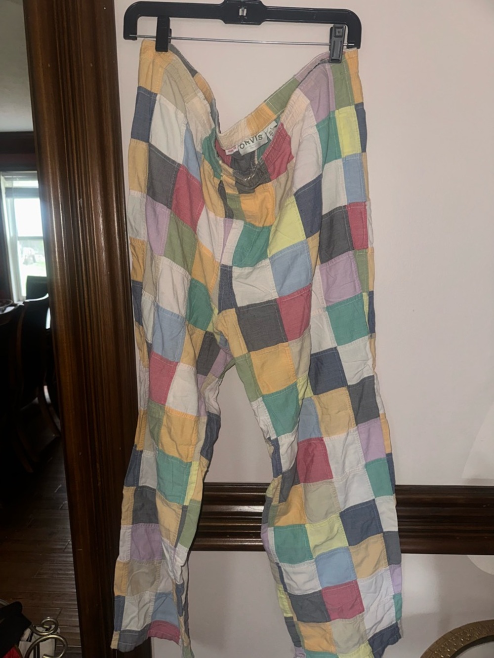 Vintage Orvis Patchwork Pants Cotton Quilt Style Cottagecore
